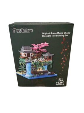Yushinv Original Scene Music Cherry Blossom Tree Building Set 3320 Pieces